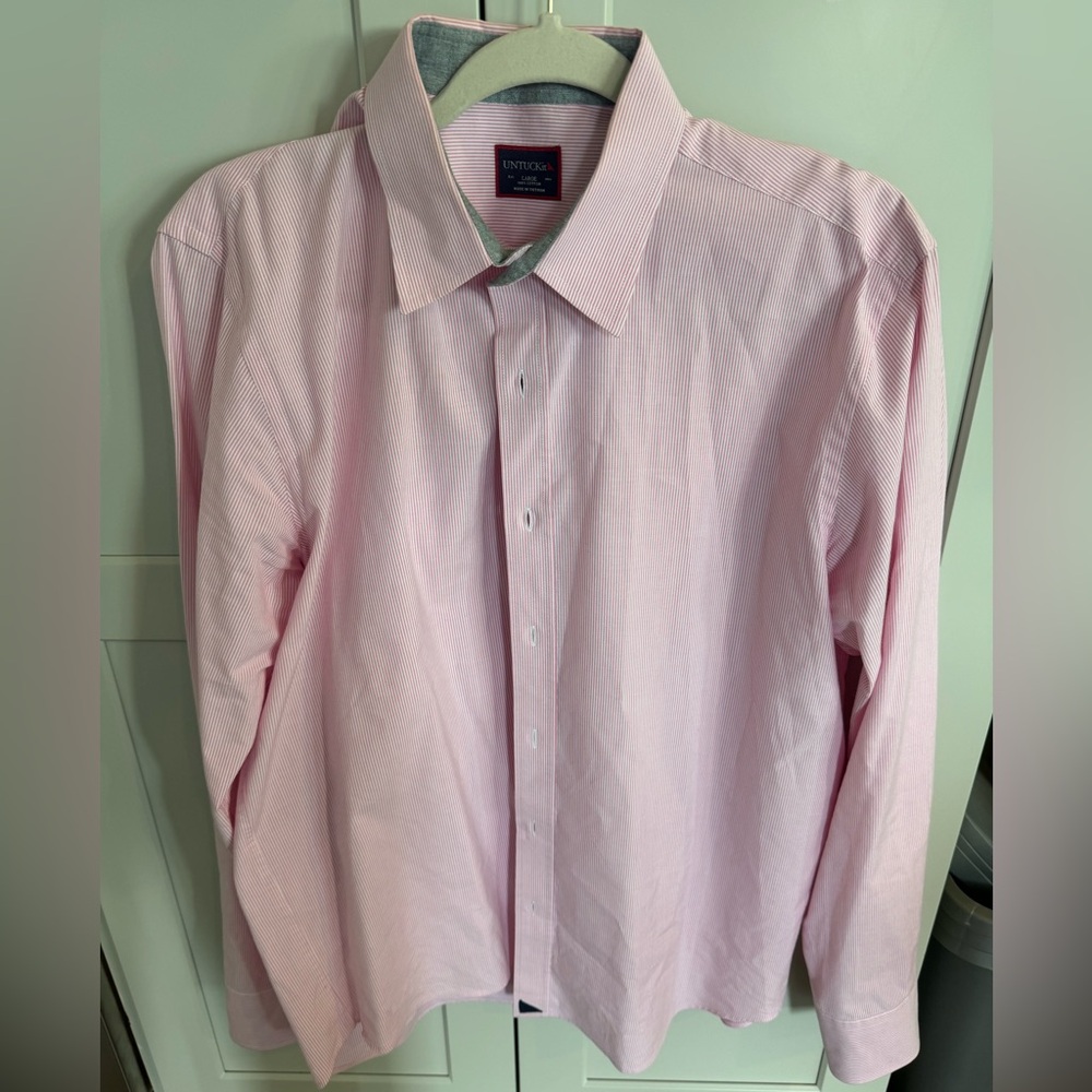 UNTUCKit Pink Casual Button Down Shirt
